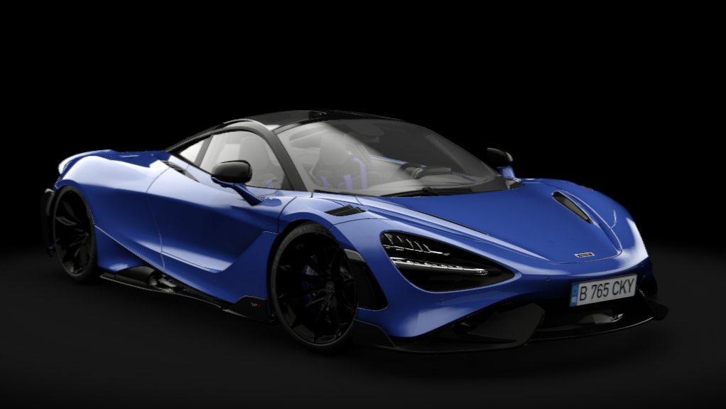 McLaren 765LT 2023, skin Aurora Blue