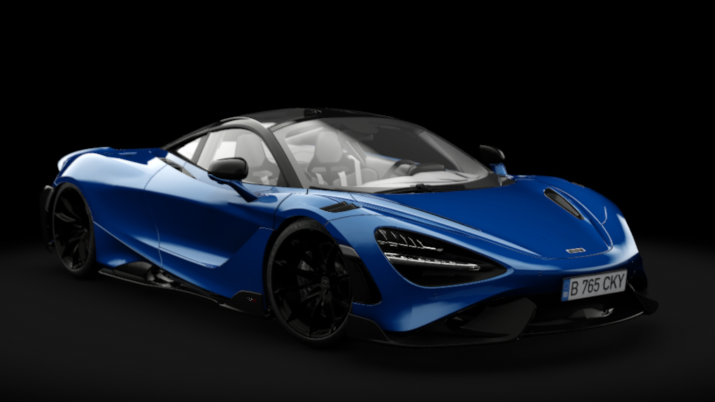 McLaren 765LT 2023, skin Burton Blue