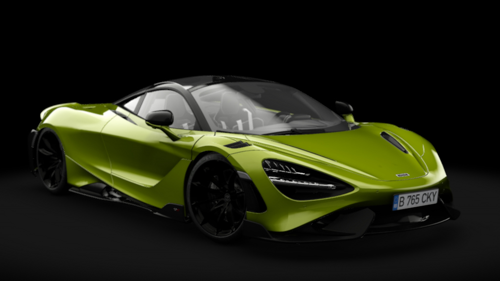 McLaren 765LT 2023, skin Lime Green