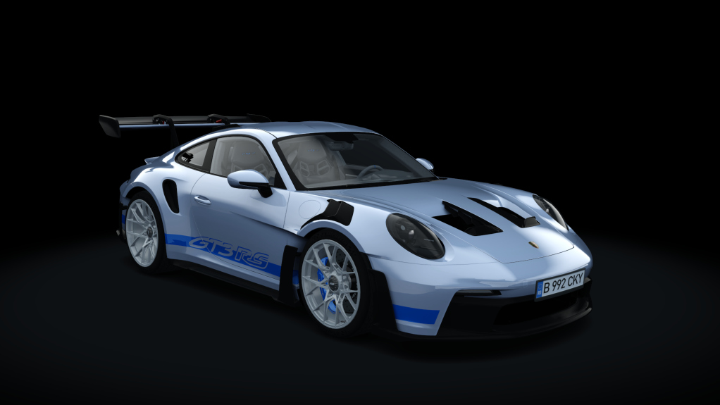 Porsche 992 GT3 RS 2023, skin Dolomite Silver Metallic