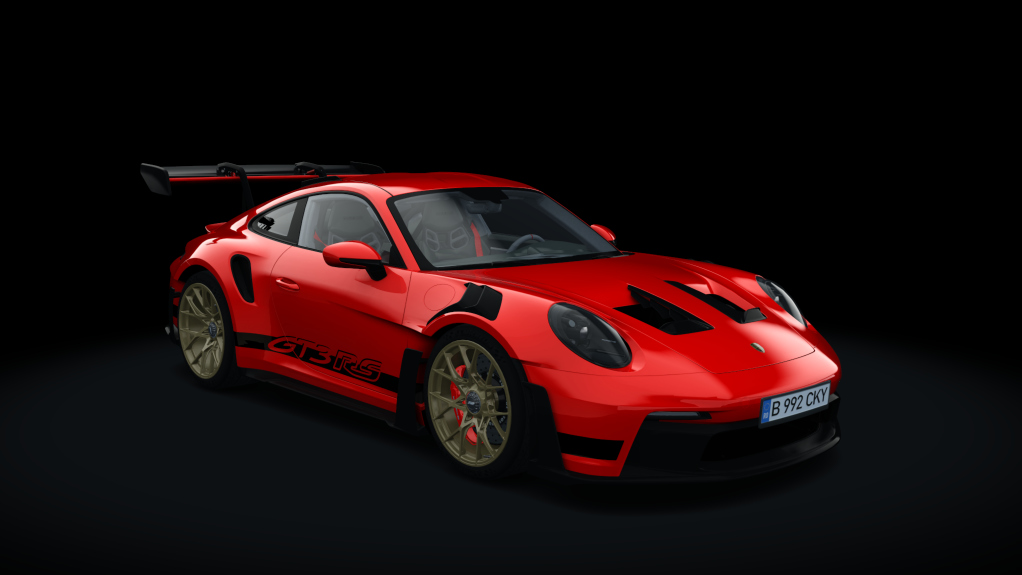 Porsche 992 GT3 RS 2023, skin Red