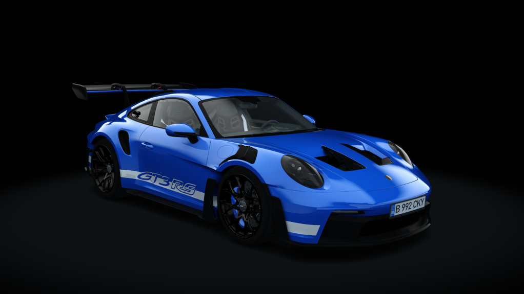 Porsche 992 GT3 RS 2023, skin Shark Blue