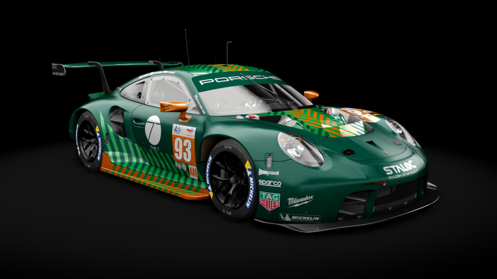 Porsche 911 RSR 2021 Sprint, skin 2022_LM_Proton_Competition_93